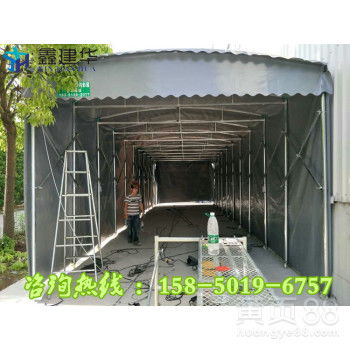 【上海市金山区鑫建华定做工地厂房帐篷烧烤摊室外雨棚工厂遮雨蓬汽车遮阳车库帐篷推拉活动蓬厂家直销】-
